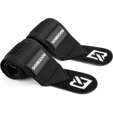 Rockbros 0431001 sports wristband - black (2 pcs.)