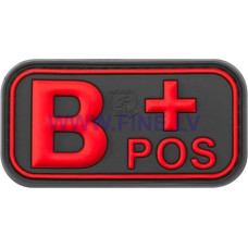 JTG Bloodtype Rubber Patch B Pos