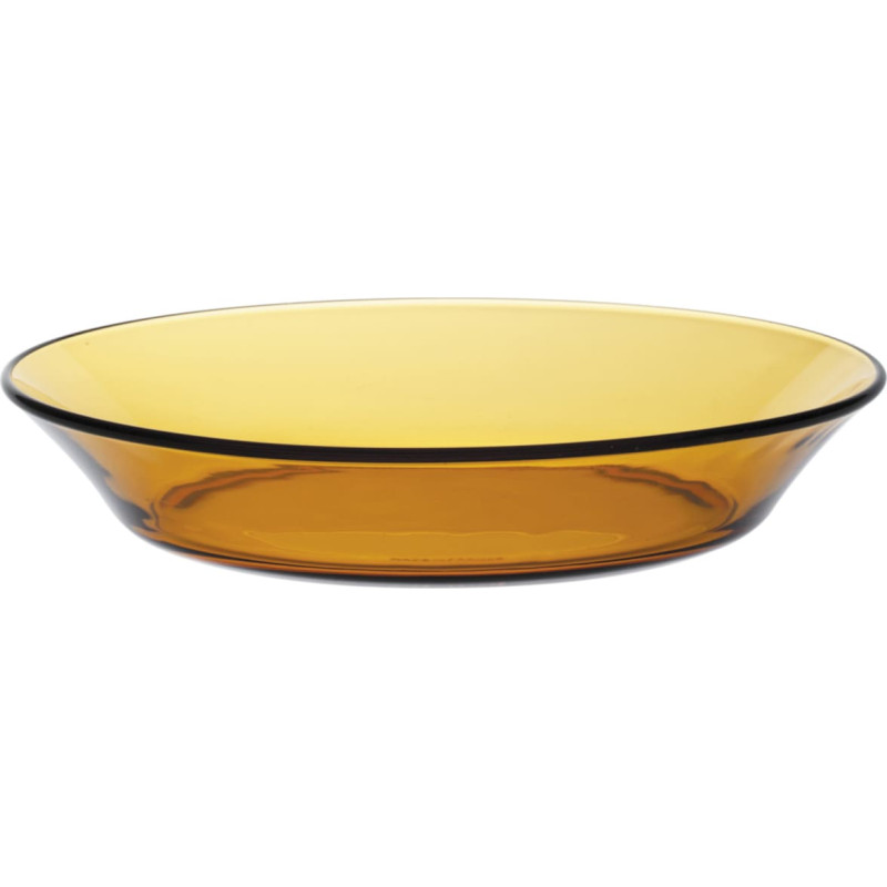 Duralex LYS AMBER dziļā plate oranža 195 x 35 mm - komplektā 6 gab.