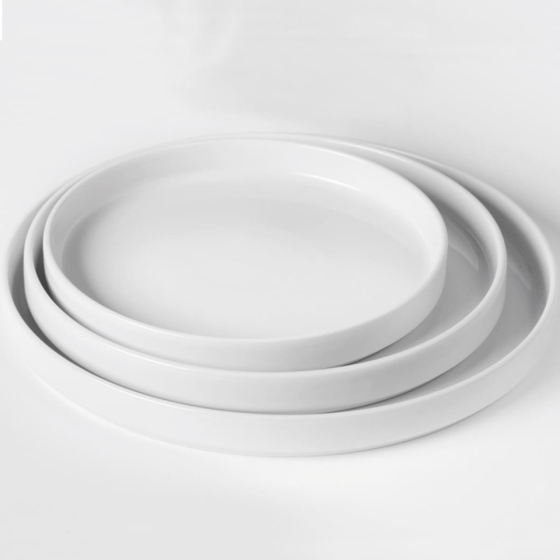 Hendi OSLO plāksne ar augstu malu, balta 280 x 28 mm - komplektā 6 gab.