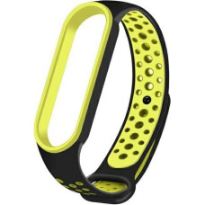 Beline pasek Mi Band 7|6|5 czarny-zielony|black-green Design