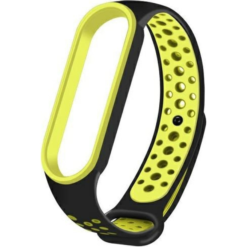 Beline pasek Mi Band 7|6|5 czarny-zielony|black-green Design