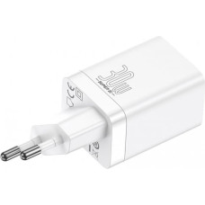 Baseus CCSUPP-E02 Super Si Quick Charger USB + USB-C 30W White (Damaged Package)