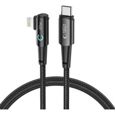 Tech-Protect UltraBoost L Lightning (angled) | USB-C (straight) PD 20W 3A 1m cable - gray