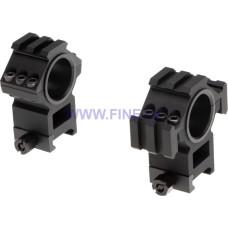 Aim-O Trīspusēju sliežu 25,4 mm / 30 mm stiprinājuma gredzeni