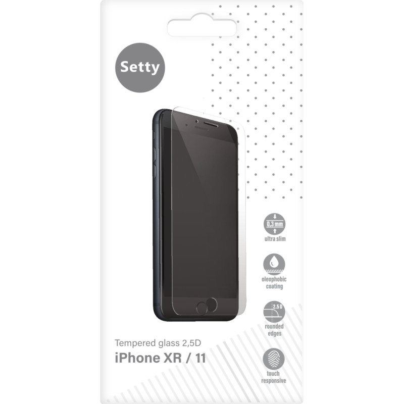 Setty tempered glass 2,5 D for iPhone XR | 11