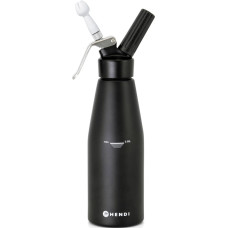 Hendi N2O Kitchen Line putukrējuma sifona KOMPLEKTS + 3 uzgaļi 0,98L - melns