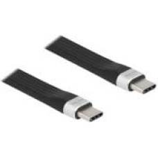 Delock USB 3.2 Gen 2 FPC Flat Ribbon Cable USB Type-C to USB Type-C 13.5 cm PD 3 A E-Marker