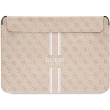 Guess 4G Printed Stripes cover for a 16" laptop - pink