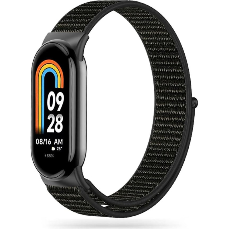 Tech-Protect Nylon strap for Xiaomi Smart Band 8 | 8 NFC - black