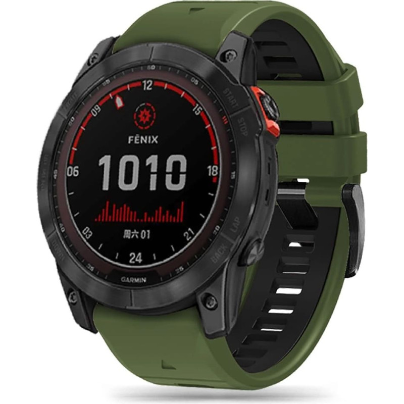 Tech-Protect IconBand Pro Strap for Garmin Fenix ââ3 | 5X | 3HR | 5X Plus | 6X | 6X Pro | 7X - Dark Green|Black