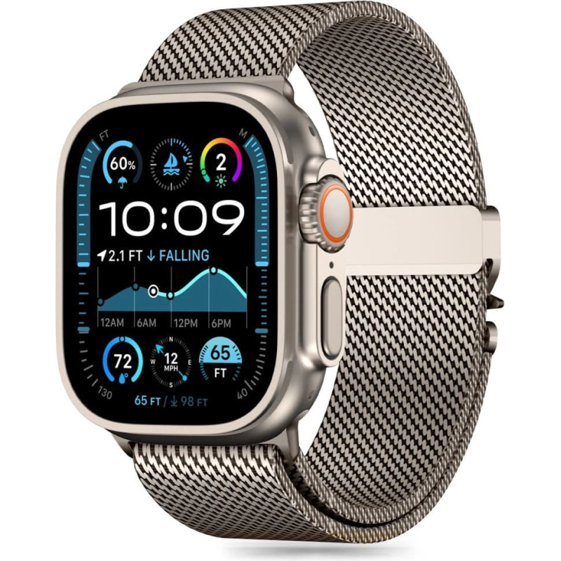 Tech-Protect Milano strap for Apple Watch 6 | 7 | 8 | 9 | 10 | SE | Ultra 1 | 2 (44 | 45 | 46 | 49 MM) - titanium