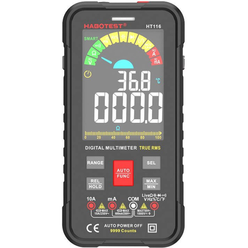 Habotest Digital Universal Multimeter Habotest HT116 True RMS , NCV