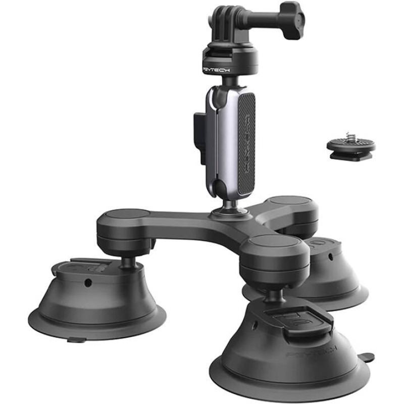 Action camera  mount PGYTECH three-arm Suction Cup