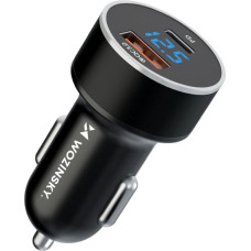 Wozinsky WDCCAC USB-C USB-A 36W car charger - black