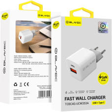 Blavec Wall charger BC4 GaN - USB + Type C - 35W 3A (TCBC4G-UCW353A) white