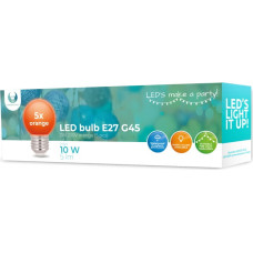 Forever Light LED Bulb E27 G45 2W 230v orange 5pcs Forever Light