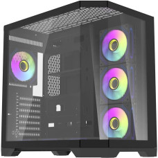 Darflash FT418 PRO computer case + 7 aRGB fans (black)