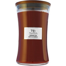 Woodwick Cinnamon Chai aromātiskā svece ar koka daktu 609,5 g