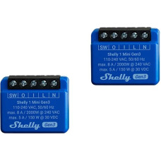 Shelly Set of 2 Shelly 1 Mini Gen3 Controllers