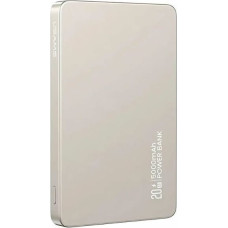 USAMS Powerbank indukcyjny 5000mAh 20W    PD Fast Charge tytanowy|titanium CY Series 5KCD23102 (US-CD231)