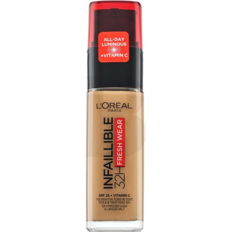 L´oréal Paris Infaillible 24H Fresh Wear Foundation 250 Sable Éclat matētam efektam 30 ml