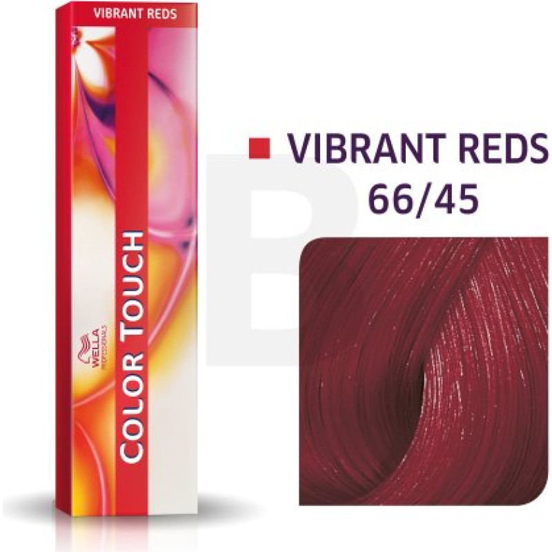 Wella Professionals Color Touch Vibrant Reds profesionālā demi-permanentā matu krāsa ar daudzdimensiju efektu 66|45 60 ml