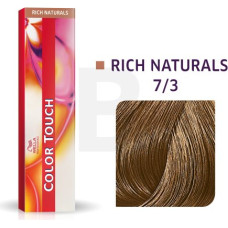 Wella Professionals Color Touch Rich Naturals profesionālā demi-permanentā matu krāsa ar daudzdimensiju efektu 7|3 60 ml