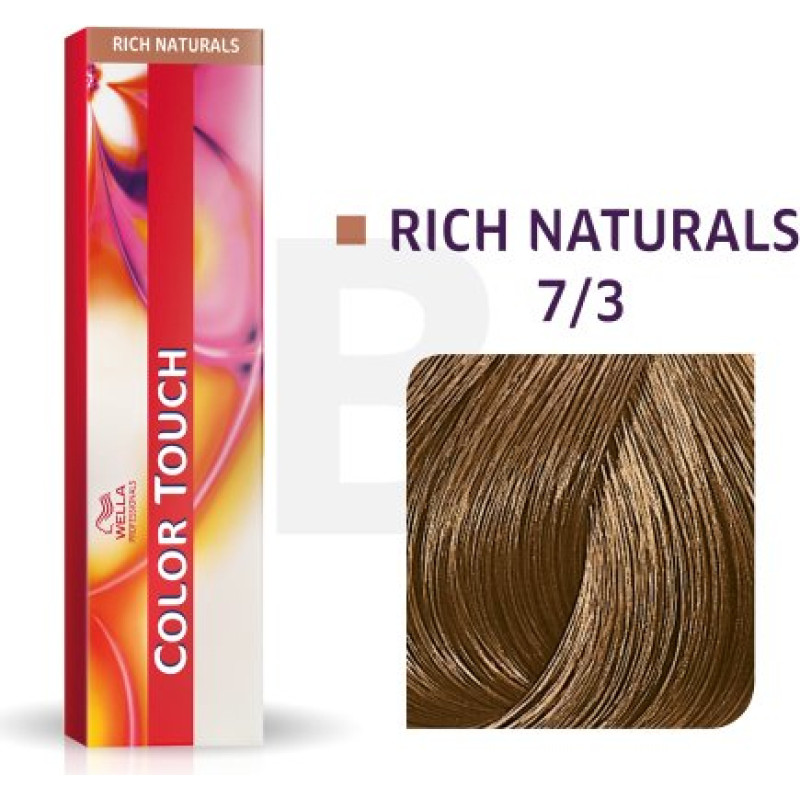 Wella Professionals Color Touch Rich Naturals profesionālā demi-permanentā matu krāsa ar daudzdimensiju efektu 7|3 60 ml