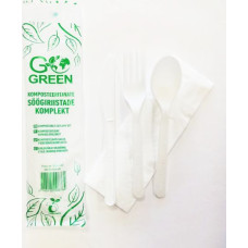 Gogreen Kompostējams galda piederumu komplekts Go Green | 0,015kg