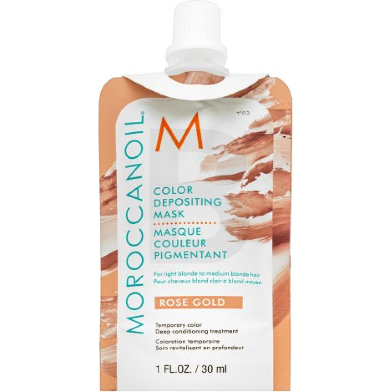 Moroccanoil Color Depositing Mask barojoša maska ar krāsu pigmentiem Rose Gold 30 ml