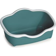 Stefanplast Kaķu tualete Tres Chic Open 56x38,5x26cm balta|zaļa