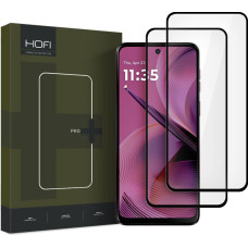 Hofi GLASS PRO+ 2-PACK RŪDĪTS STIKLS MOTOROLA MOTO G55 5G MELNS