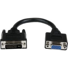 Startech .com 8in DVI to VGA Cable Adapter - DVI-I Male to VGA Female Dongle Adapter (DVIVGAMF8IN) - VGA adapter - 20 cm