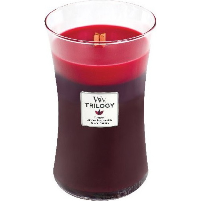 Woodwick Sun Ripened Berries scented candle with wooden wick 609,5 g