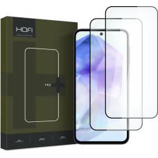 Hofi GLASS PRO+ 2-PACK GALAXY A35 | A55 5G MELNS RŪDĪTS STIKLS