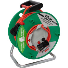 Extension Cord Reel Brennensthul Akyga AK-CR-04 Cord Holder 1 Socet 3x1.5 mm IP20 50m