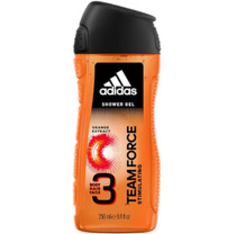 Team Force Shower Gel Body Hair Face - 3 in 1 shower gel for men