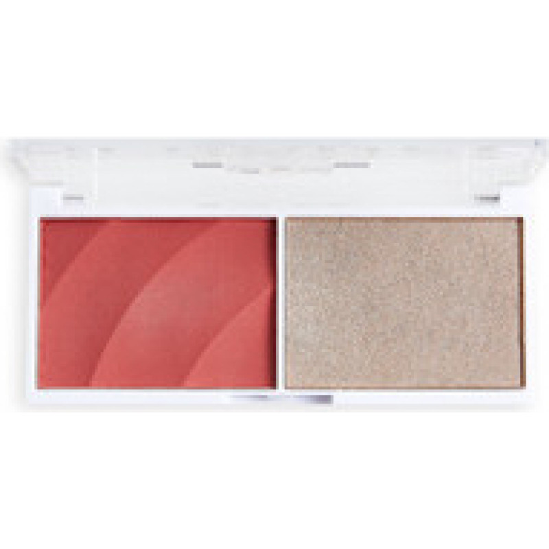 Makeup Revolution Colour Play Duo Palette - Blush palette and brighteners 5.8 g