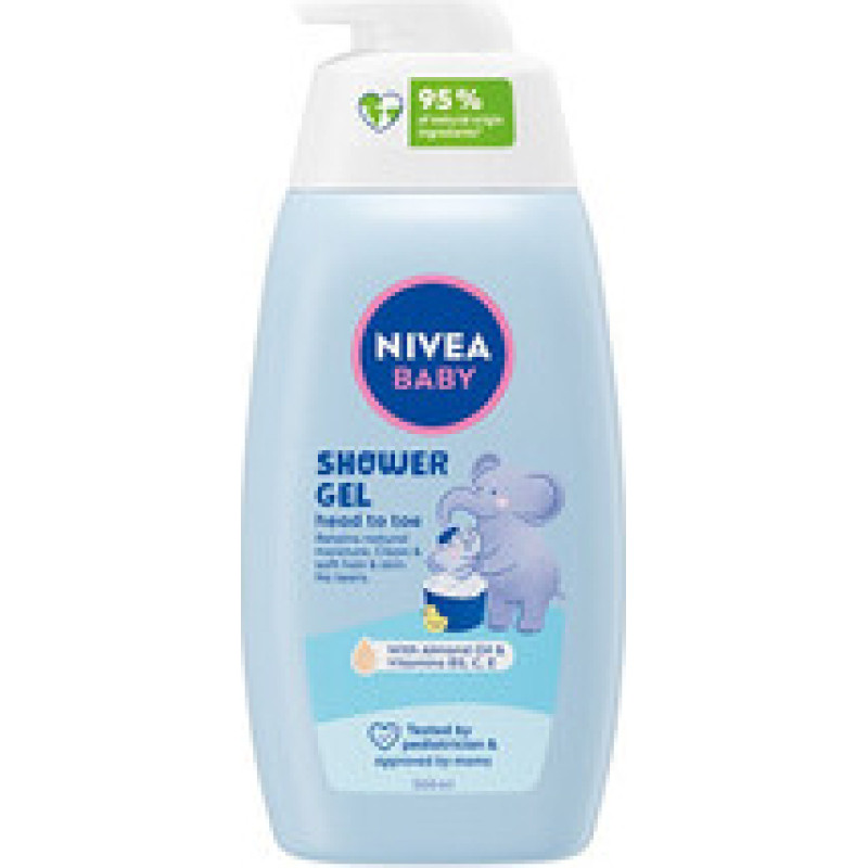 Nivea Baby Shower Gel - Sprchový gel na tělo a vlasy