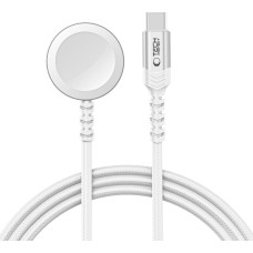 TECH-PROTECT MC01 ULTRABOOST MAGNETIC CHARGER TYPE-C CABLE 120CM APPLE WATCH WHITE