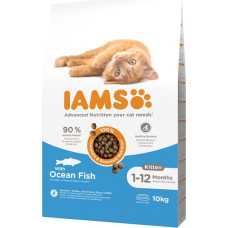 Iams Sausā barība kaķēniem - IAMS CAT KITTEN OCEAN FISH, 10 KG