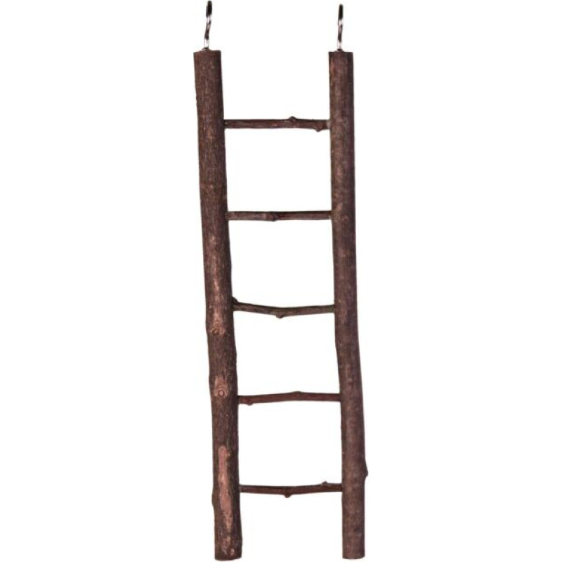 Trixie Koka trepes putniem : Trixie Wooden Ladder, (5 pakāpieni), 26 cm