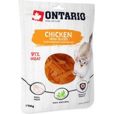 Ontario Gardumi kaķiem : Ontario Cat Mini Chicken Slices 50g.