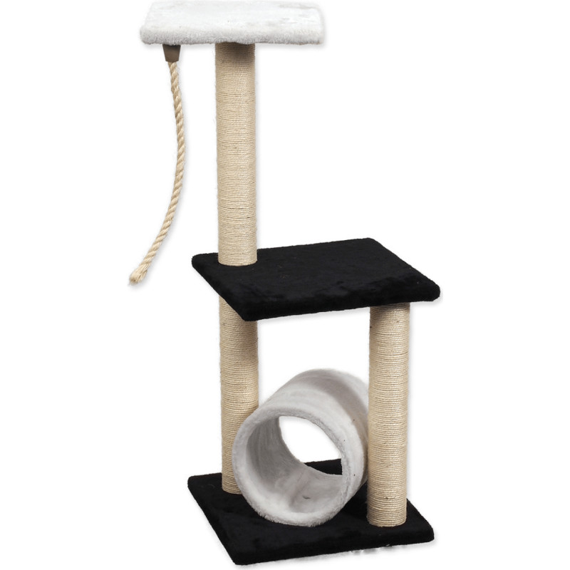 Placek Mājiņa kaķiem : Placek Cat Scratching Tree MC Andrea 35*35*85cm, beige, black