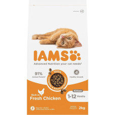Iams Sausā barība kaķēniem - IAMS CAT KITTEN CHICKEN, 2 kg