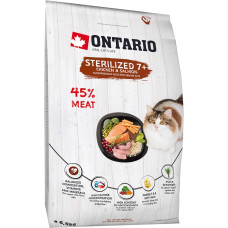 Ontario Sausā barība kaķiem - Ontario Cat Sterilised 7+, 6.5 kg