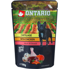Ontario Konservi suņiem : Ontario Dog Cartilage with Chicken in Broth, 100g