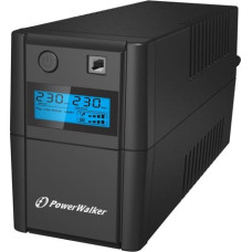 Powerwalker UPS LINE-INTERACTIVE 850VA 2X 230V PL OUT, RJ11 IN|OUT, USB, LCD