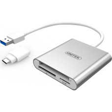 Unitek USB3.0 to Multi-In-One Aluminium Card Reader (With USB Type-C Adaptor)